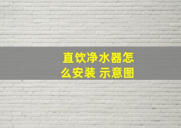 直饮净水器怎么安装 示意图